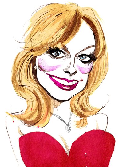 Katherine Jenkins, Welsh singer; caricature by Neale Osborne